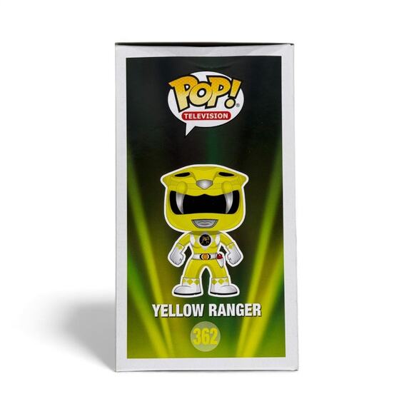 Funko Pop Unopened Yellow Ranger 362 Mighty Morphin' Power Rangers Metallic - Picture 4 of 10